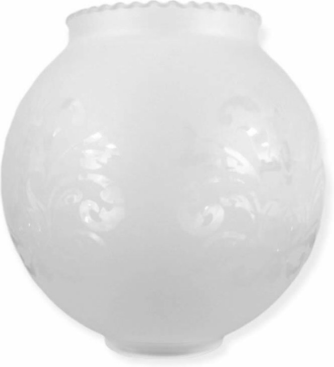 Ltde - Lampenschirm aus mattem Kugelglas mit zwei Mündungen von 14 cm Mündung von 4 cm