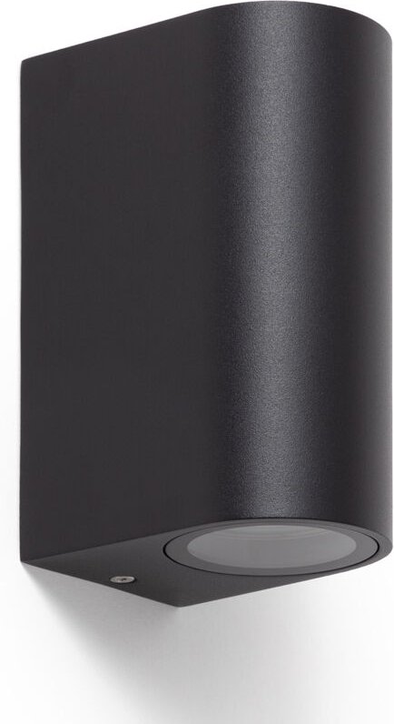 Wandleuchte Aussen Aluminium Doppelseitige Beleuchtung Big Gala Schwarz