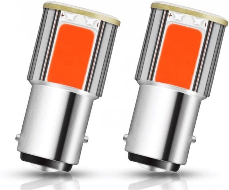 10 Stück 1157 BAY15D LED-Lampen für Bremslichter, Blinker, Rücklichter, Rot