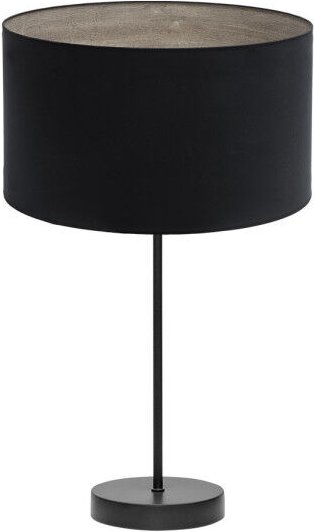 Tischleuchte tania 1xe27 schwarz/schwarz/holzgrau 62x30x30 cm