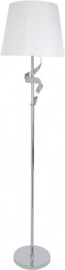Akunadecor Baeza Serie Stehleuchte In Chrom Weiß Bildschirm