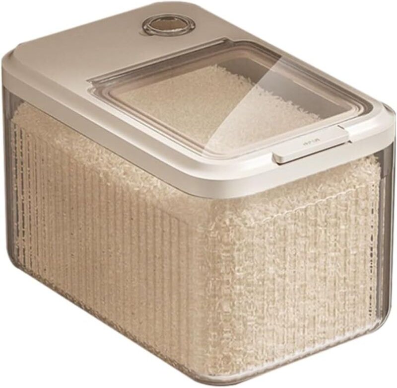 Reiseimer für die Küche, 5 kg Aufbewahrungsbehälter für Reis und Getreide, luftdichter Lebensmittelbehälter, doppelt ver...