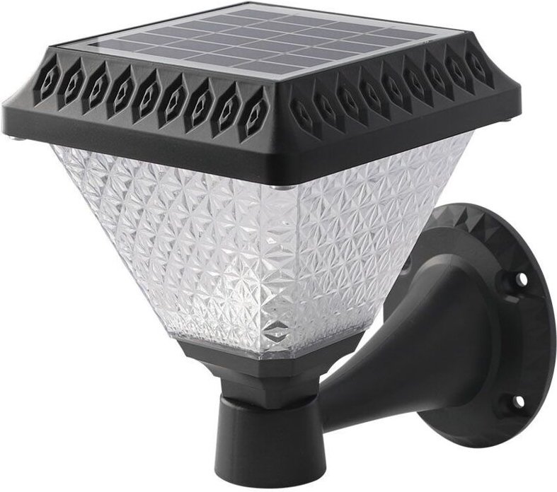 Thumbnail - 0,8W Solar led Pyramidenlampe mit Fernbedienung, Schwarz, 3-in-1, IP44 - V-tac