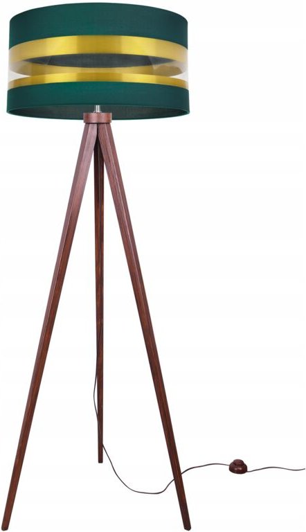 Moderne Goldene Stehlampe Mit Stativ Und Led-Lampenschirm