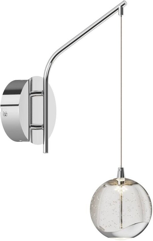 LED Wandleuchte, Wandlampe Innen "Hayley" aus Glas für Wohnzimmer & Esszimmer von Lucande