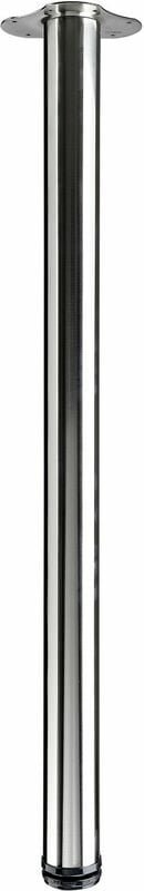 Hettich Tischbein 6,0 x 90 - 93 cm Edelstahl-Optik - 1 Stück Tischbeine