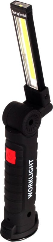 Wiederaufladbare LED-COB-Werkstattlampe, 1200 lm, mit Taschenlampe, groß