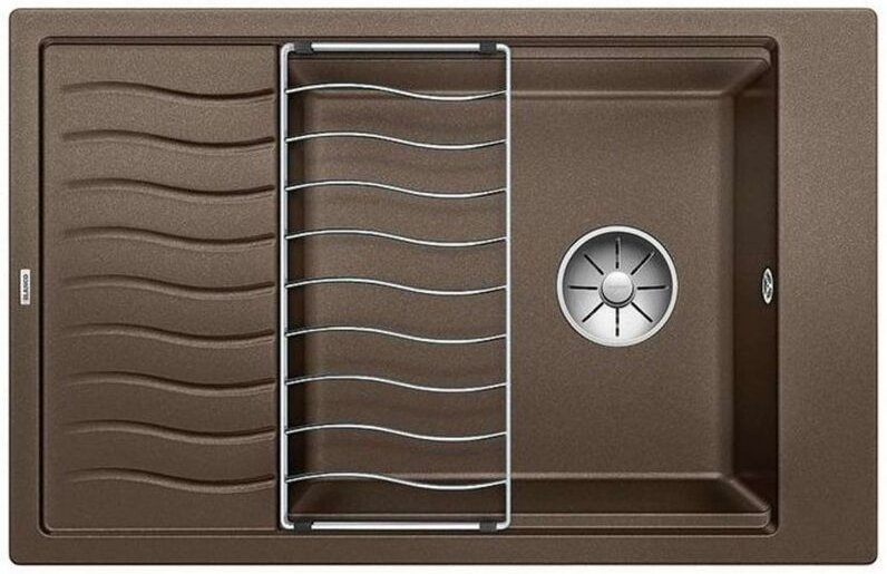 Elon xl 6 - Silgranitspüle, 78x50 cm, Kaffee 524853 - Blanco