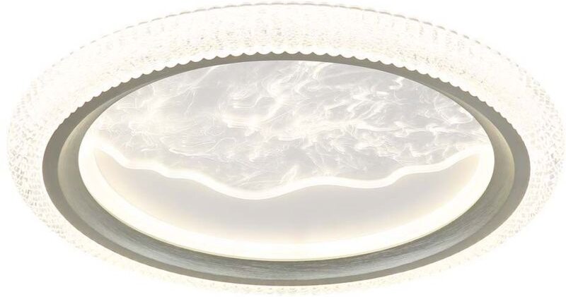 LED Deckenleuchte Deckenlampe Memoryfunktion matt Acrylkristalle CCT D 39,5 cm