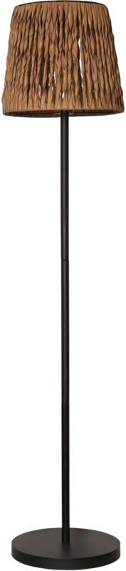 LED Solar-Stehlampe Cesta Wasserhyazinthen Optik schwarz 127cm