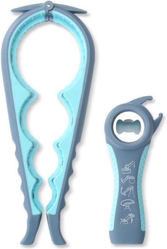 Einfaches Flaschenöffner-Set, 5-in-1- und 4-in-1-Multifunktions-Glasöffner, einfach zu bedienen für Kinder, Senioren und...