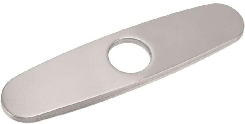 Abdeckplatte für Spültischarmatur, Bodenplatte aus gebürstetem Edelstahl 304 für Küchenarmaturloch, Ersatzteile