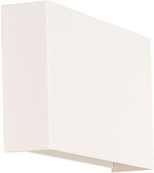 Moderne weiße rechteckige 2-Licht-Wandleuchte - Otan