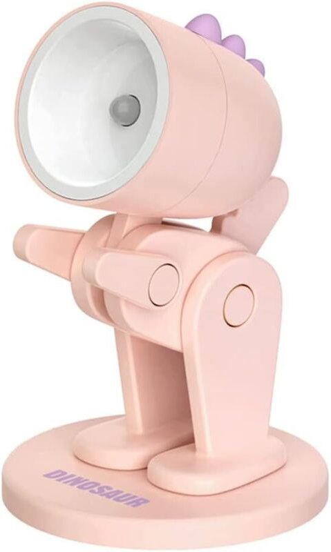 Mini-LED-Nachtlicht in Hasenform Niedliches Cartoon-Dinosaurier-Nachtlicht, faltbare Schreibtischlampe mit Handyhalterun...