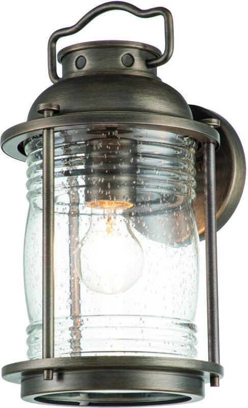 Industrial Wandlaterne ashland bay für Innen & Außen, Bronze Höhe 35cm