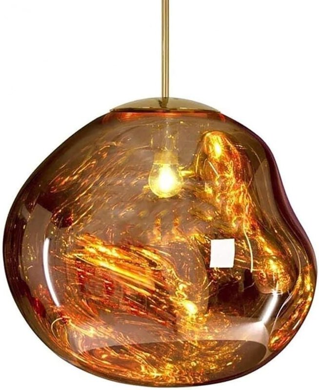 Ineasicer Pendelleuchte Moderne Kronleuchter Melt Pendelleuchten Glas Hängelampen für Bar, Küche, Wohnzimmer [Energiekla...