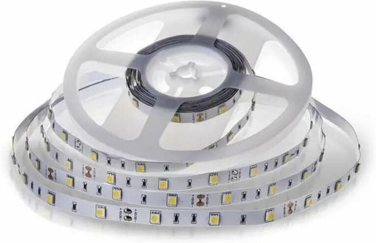 V-TAC Streifen LED SMD5050 6W/m 5m 30 LED/m 12V Kaltweiß IP20 10mm