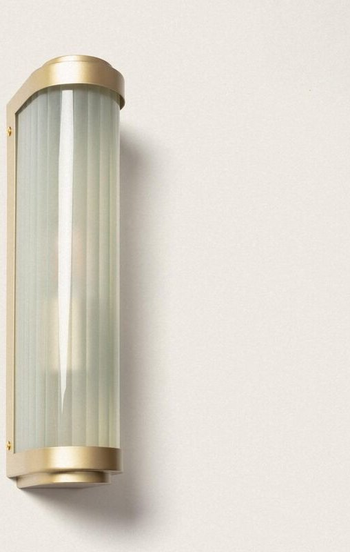 Efectoled - Wandleuchte Aussen Glas Peridot Gold