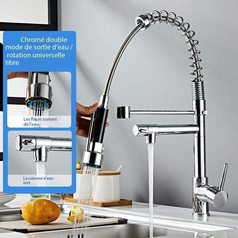 Pop-up-Ablaufstopfen mit Überlauf für Waschbecken mit Überlauf, verchromt