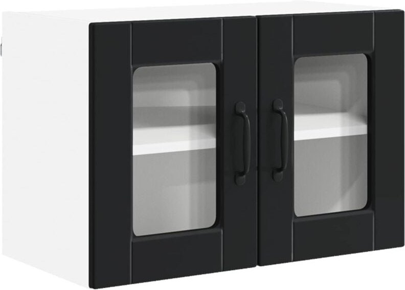 Küchenschrank mit Regal Schwarz 60 x 31 x 40 cm Holzwerkstoff vidaXL