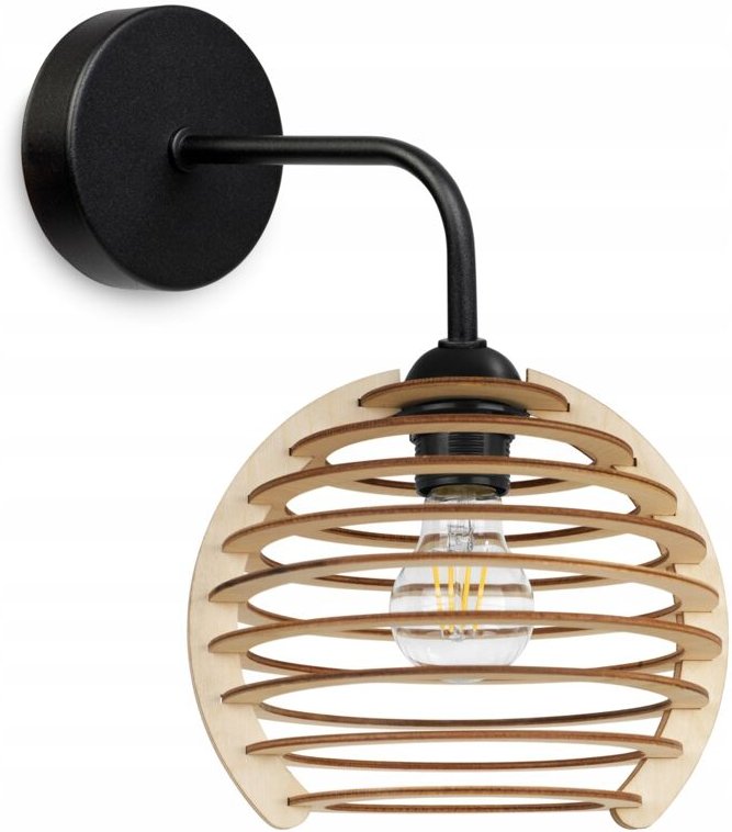 Wandleuchte, quadratische Lampe, Deckenleuchte, Holzlampenschirm, LED