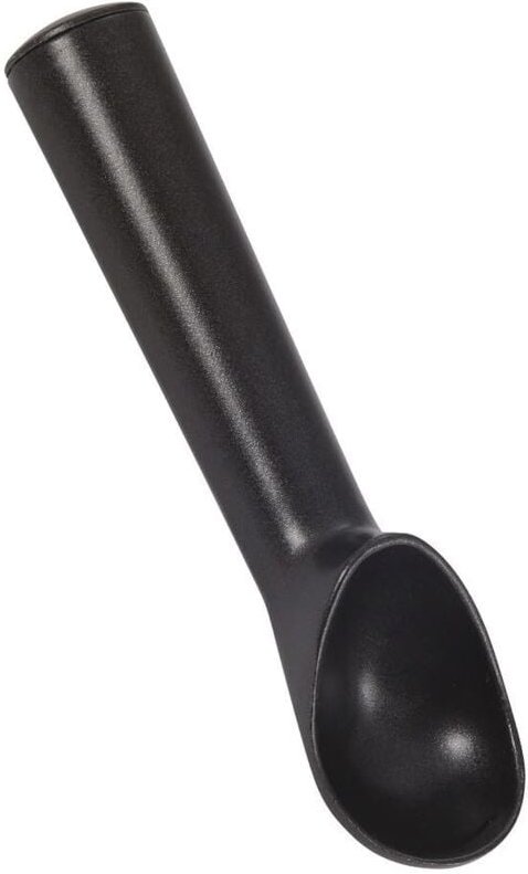 Schwarzer Eisportionierer aus Kunststoff, 18 cm lang