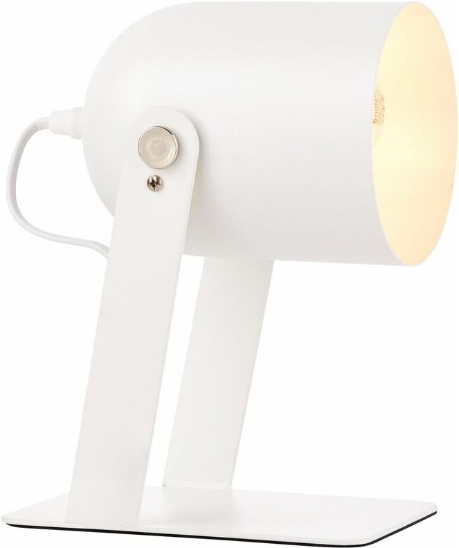 Lampe Yan Tischleuchte 29cm weiß 1x A60, E27, 30W, geeignet für Normallampen (nicht enthalten) Mit Schnurzwischenschalte...