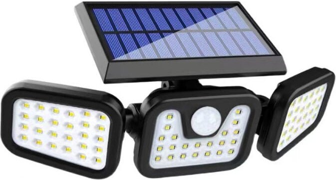 Thumbnail - Solarleuchte Außen 74 led, IP65 Wasserdicht, 360° Weitwinkel Beleuchtung, Solarleuchte mit Bewegungsmelder, für Garten, ...