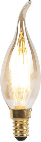 Luedd - E14 dimmbare LED-Kerzenlampe mit Filamentspitze 240V 3W 250 lm