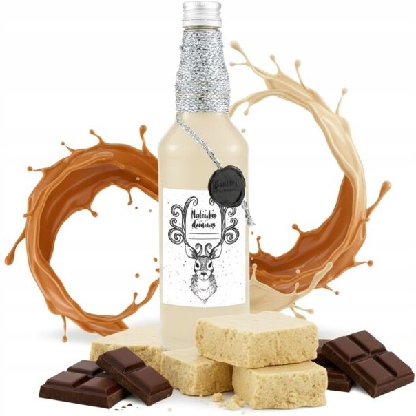 MONOPOL-FLASCHE 500 ml, weihnachtlich dekoriert, Flaschen für Liköre, Weine