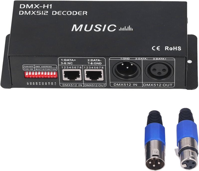 4 Kanal dmx 512 Decorder Einstellbarer rgb -Dimm -led -Controller für Bars Hotels Sober Bars4a - Eosnow