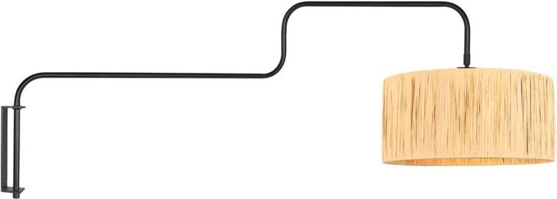 Wandleuchte - Bloeba - natürlich schwarz - metall - Steinhauer