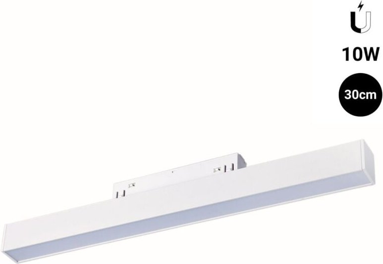 Barcelona Led - Opale LED-Schienenleuchte für Magnetschiene 48V - 10W - Weiß