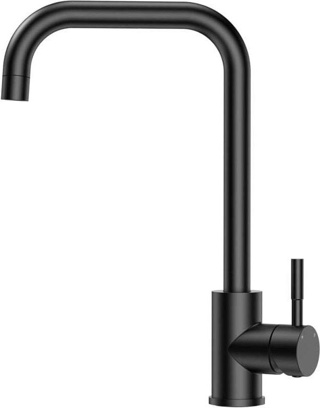 Schwarze Küchenarmatur, mattschwarze Einhebel-Küchenarmatur, 360° schwenkbar, Warm- und Kaltwasser-Küchenarmatur aus Ede...