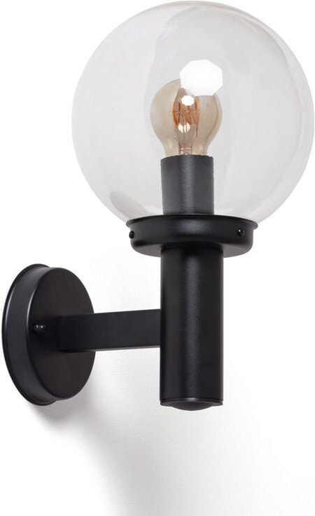 Wandleuchte für den Außenbereich Stahl Jeyko Schwarz