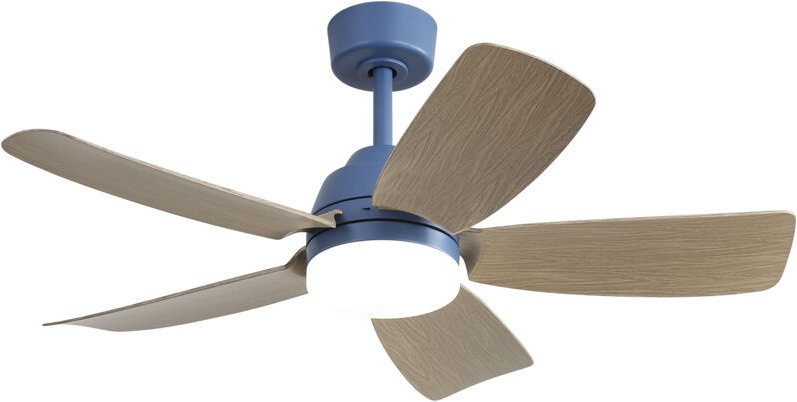 42-Zoll-Deckenventilatoren mit 22-W-LED-Licht und Fernbedienung, 5 ABS-Ventilatorflügel für Schlafzimmer, Wohnzimmer, Es...