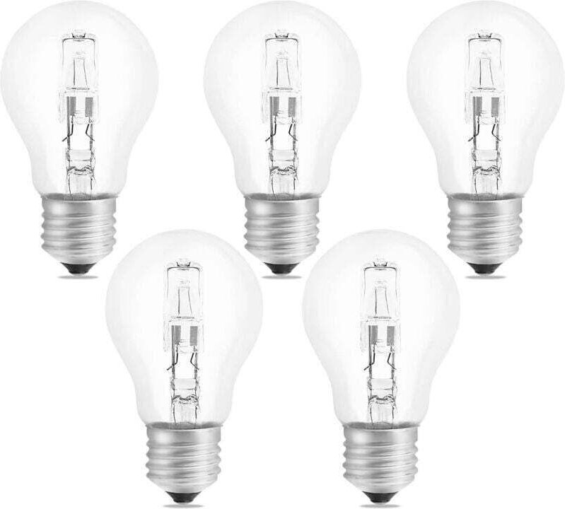 E27 A55 42W dimmbare Halogenlampe, AC220-240V, 650lm warmweiß (2700K), klare E27-Halogenkugellampe für Deckenleuchten, S...