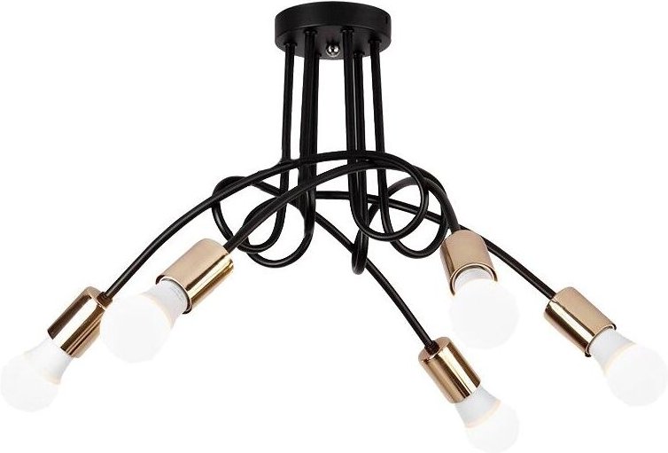 Toolight - lampe paradise 5 black gold APP518-5C