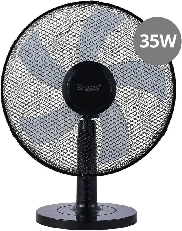 Macomia Tischventilator Ø31cm 35W Schwarz