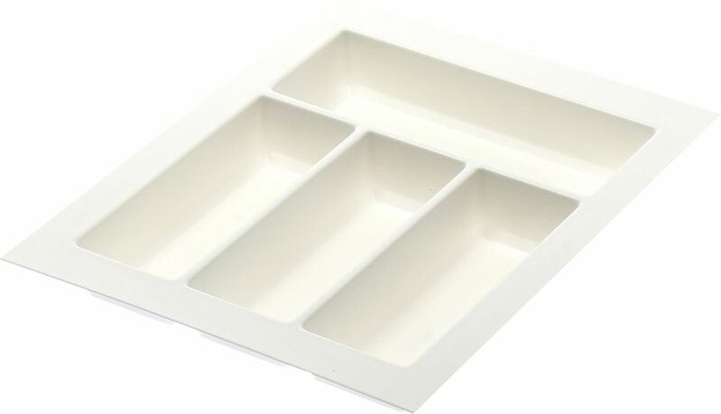 Agoform - Besteckeinsatz Classico kürzbar 440x340x50,5mm, Kunststoff weiß