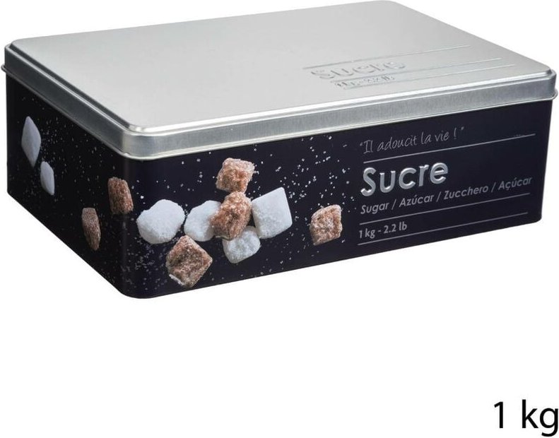 Thumbnail - 5five Simply Smart - Würfelzuckerdose metall black edition schwarz - 5five