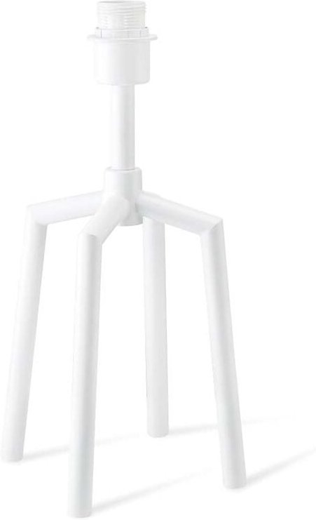 Tischleuchte Tischlampe Schalter Fuß ohne Schirm Weiß h 39 cm Wohnzimmer Schlafzimmer