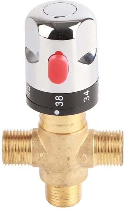Thermostatarmatur aus Messing für Waschbecken, Werkzeug zur Wassertemperaturregelung für Küche und Bad.