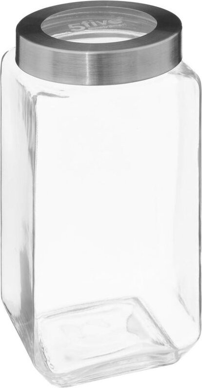 Thumbnail - 5five Simply Smart - Einmachglas glas deckel kontur stahl miro 2l - 5five
