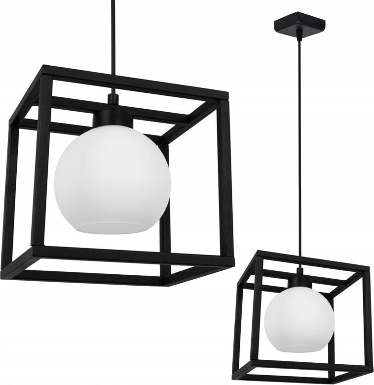 Hängelampe Käfig elegante Glaskugel