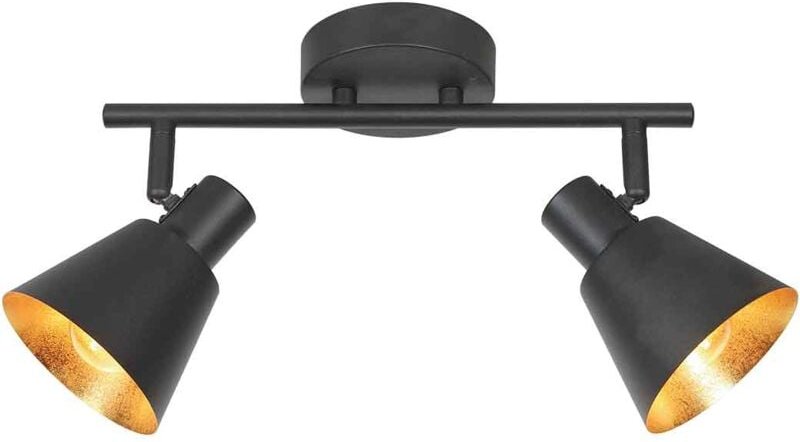 Spot - Oeroe - schwarz - metall - aufbauleuchte - E14 - - Mexlite