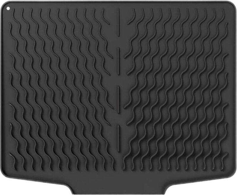 Silikon-Abtropfmatte für Geschirr – 40 cm x 32,8 cm, Spülbeckenmatte mit abgeschrägter Oberfläche für optimalen Wasserab...