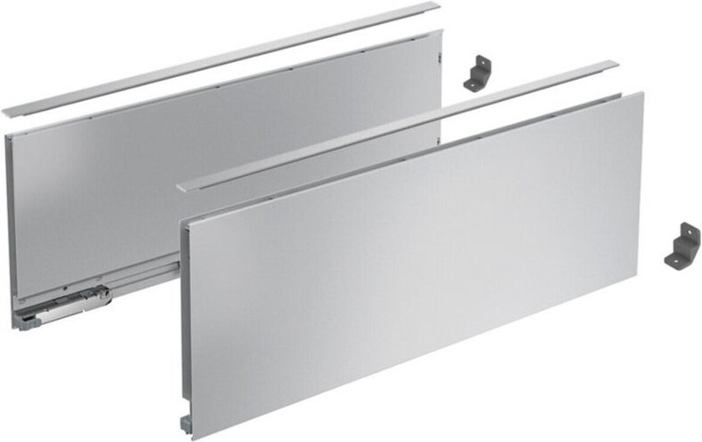 AvanTech you Set Zarge Höhe 187 mm, nl 450 mm, silber o. Frontbef.