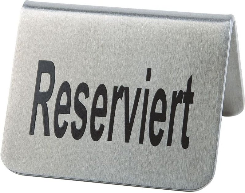 Tischaufsteller 2-tlg., Höhe: 35 mm, Länge: 55 mm, Breite: 50 mm, Reserviert - APS