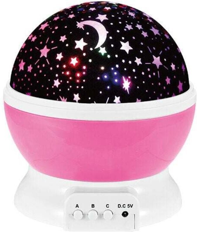 SNQ - Kinder-Nachtlicht, Sternenprojektion, 360°-Drehung, Projektorlampe, Deckenleuchte, LED-Baby-Nachtlicht, 8 Farbmodi...